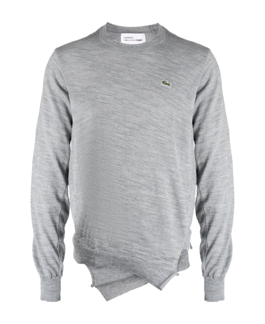 Comme Des Garçons Comme Des Gar�ons Shirt X Lacoste Crewneck Jumper In Gray