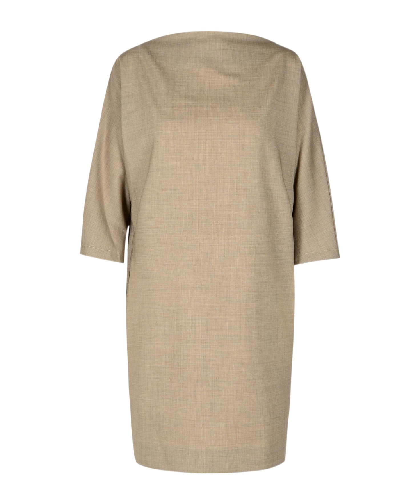 P.a.r.o.s.h . Three Quarter Sleeved Mini Dress In Neutral