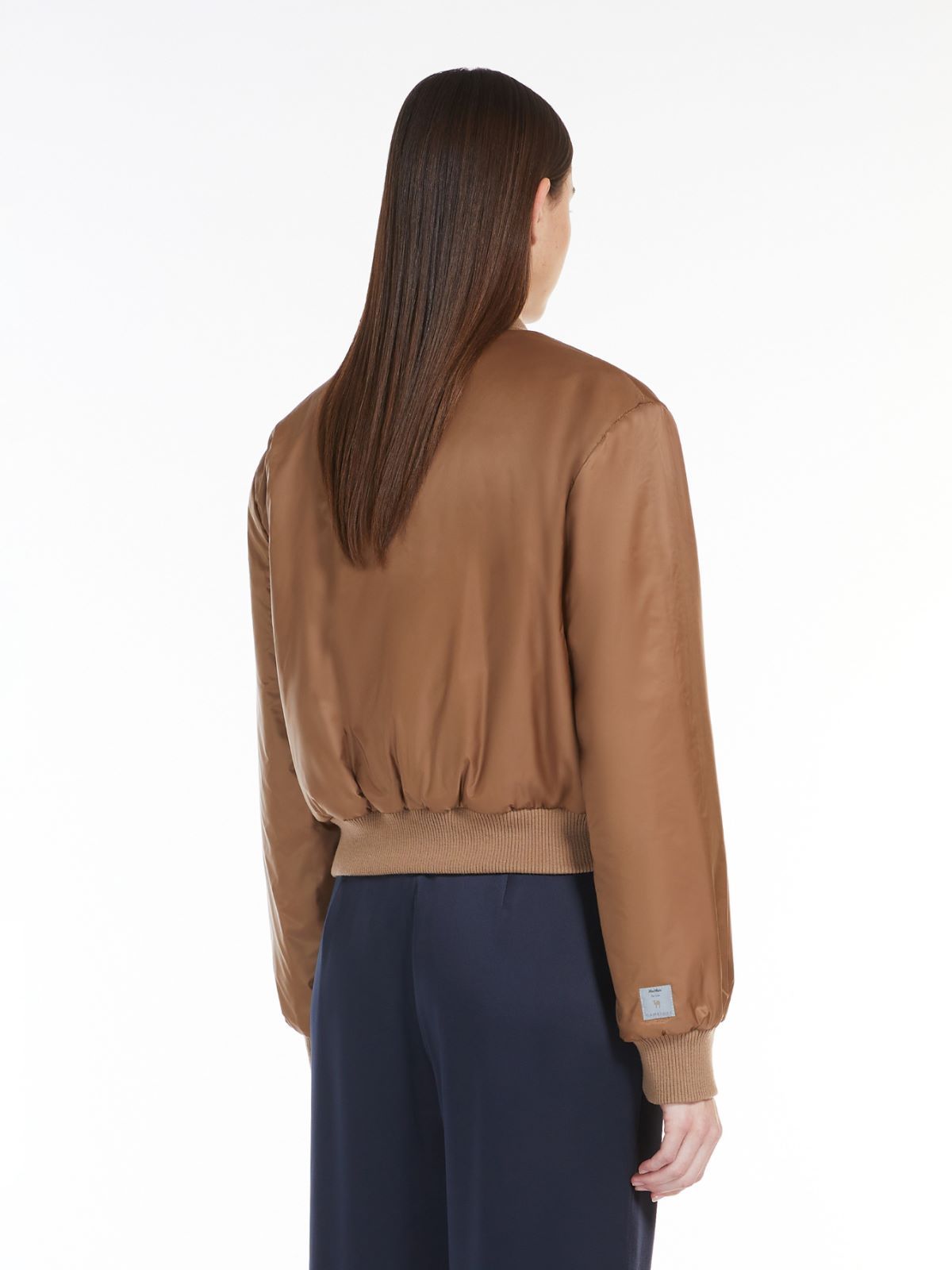 Max Mara Long-sleeved Casual Jacket In Brown