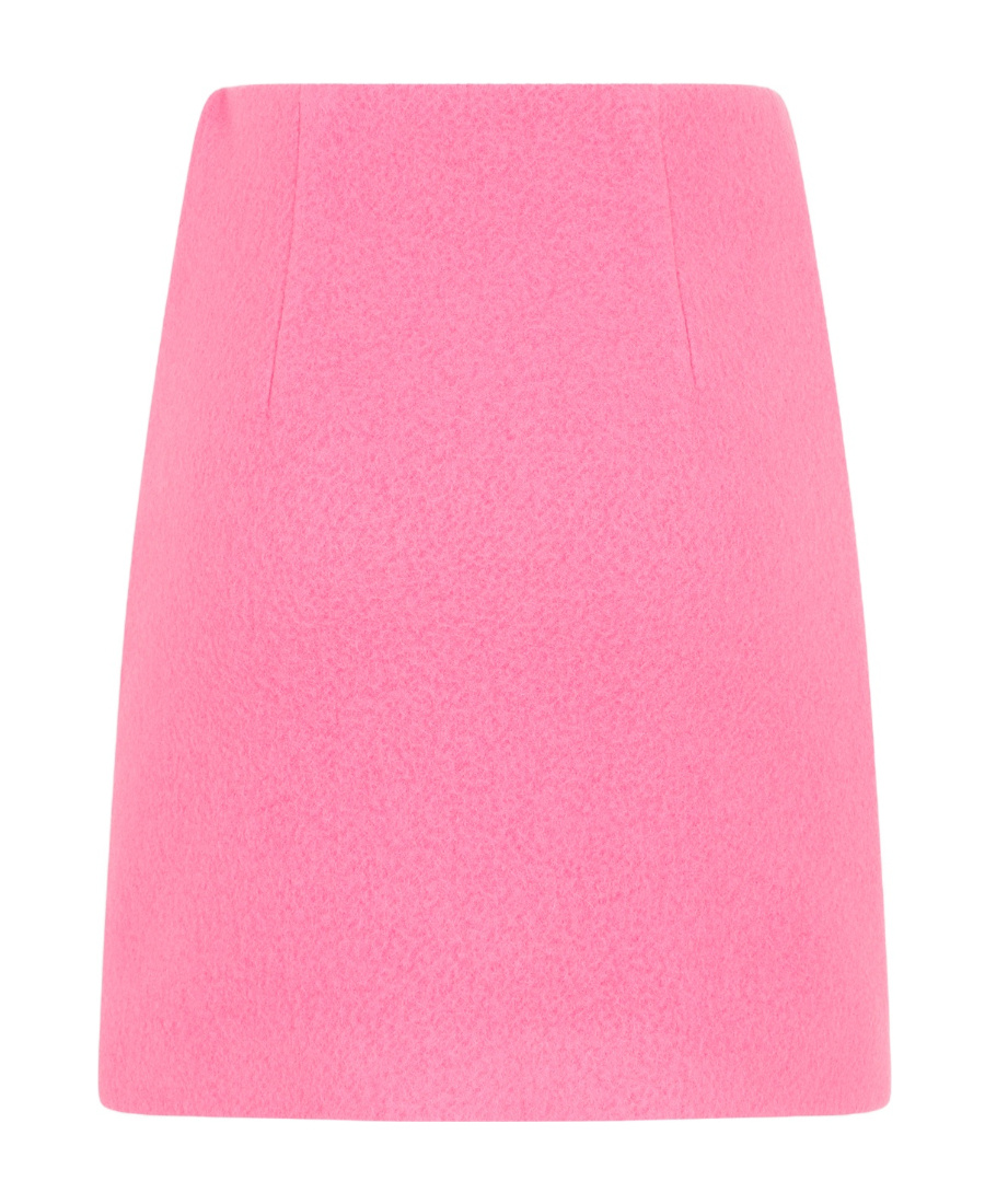 Msgm Wool Blend Mini Skirt In Pink