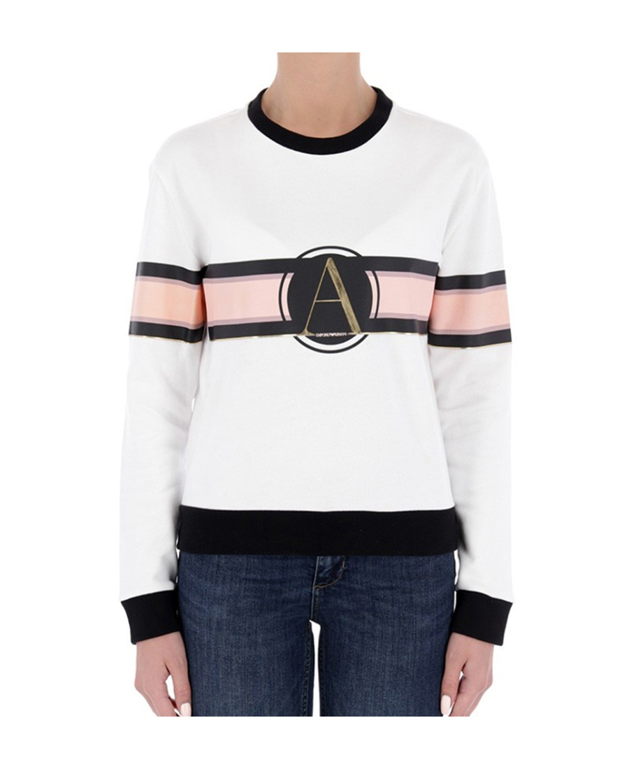 EMPORIO ARMANI ROUND NECK LOGO SWEATER