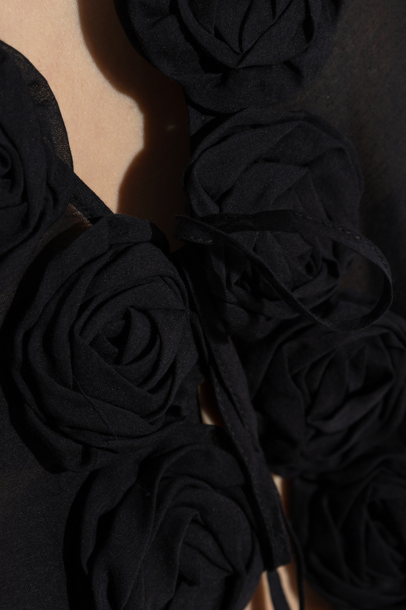 Shop Oseree Beach Shirt In Black