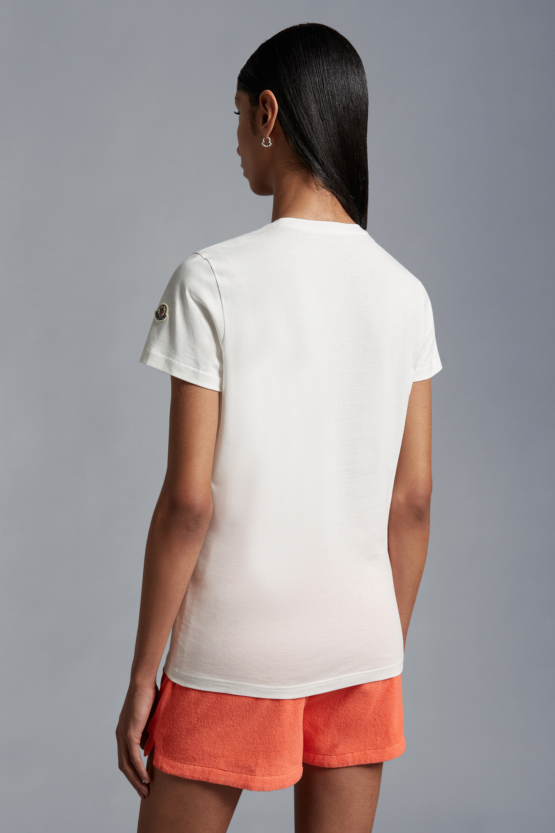 Moncler Tshirt Man In White