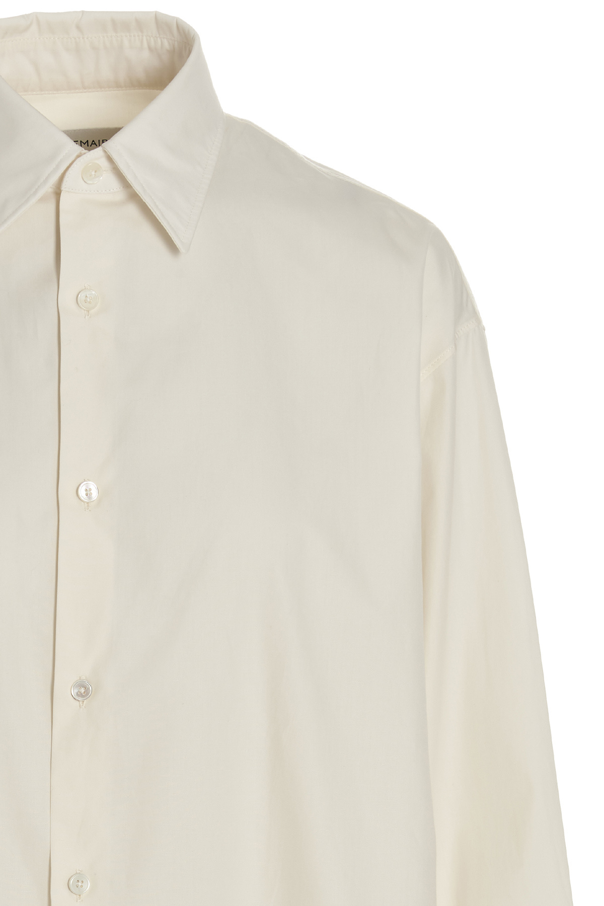 Lemaire Long-sleeve Cotton Shirt In White