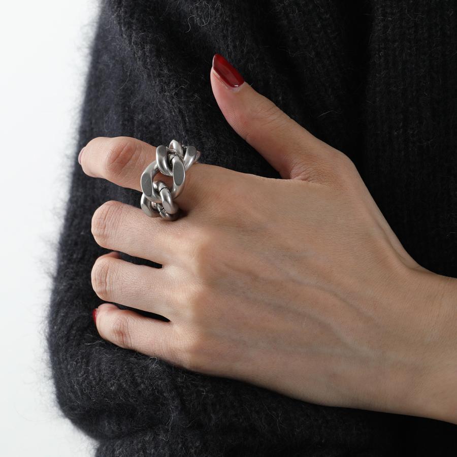 Jil Sander Chain Ring In Gray