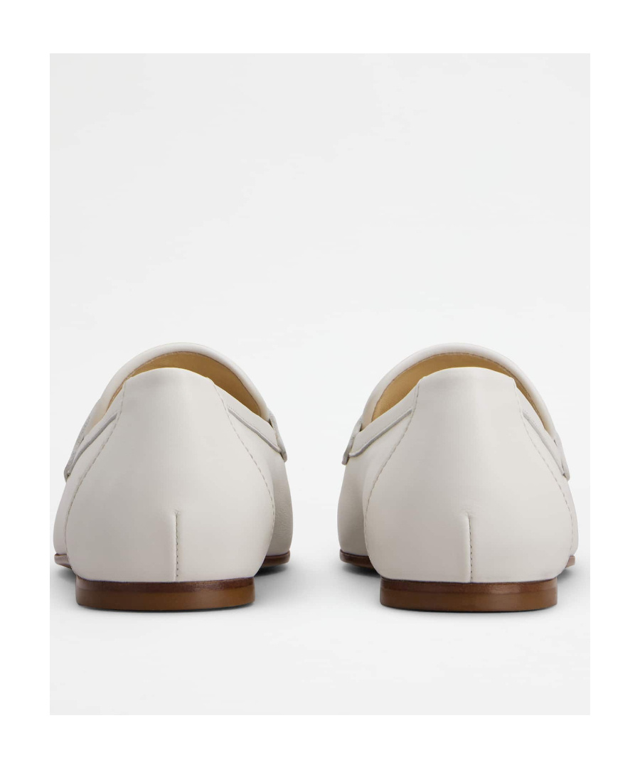 Tod's T Timeless Loafers In Leather In White