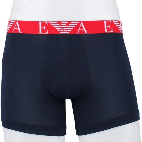 Emporio Armani Set Of 3 Logo-waistband Boxers In Black