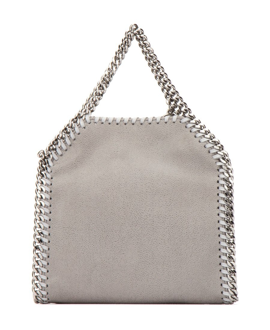 Stella Mccartney Tiny Falabella Tote Bag In Gray
