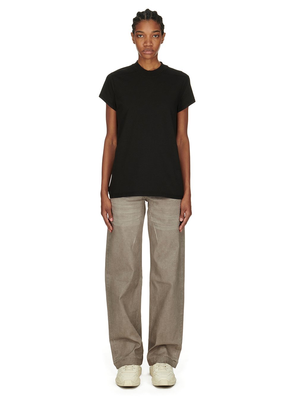 Rick Owens Drkshdw Belt-strap Jeans In Nude