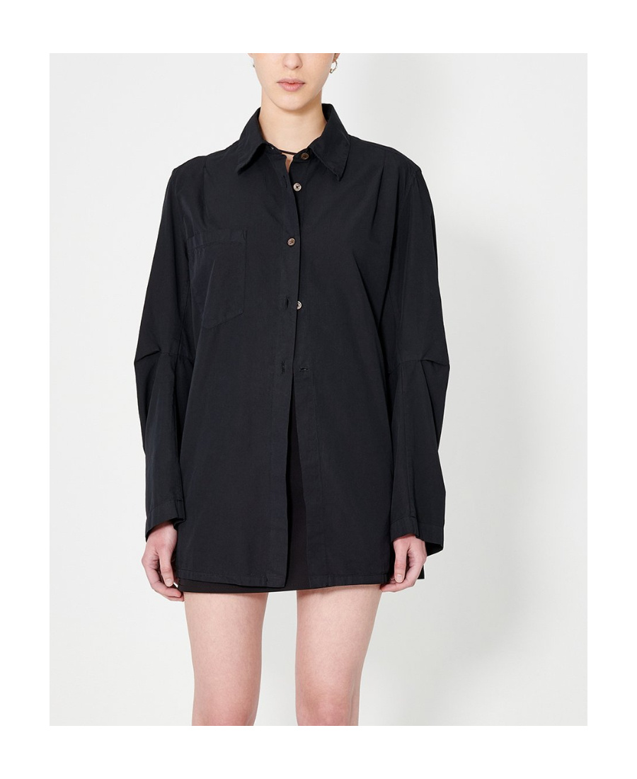 Our Legacy Oversized Long-sleeve Shirt In Black