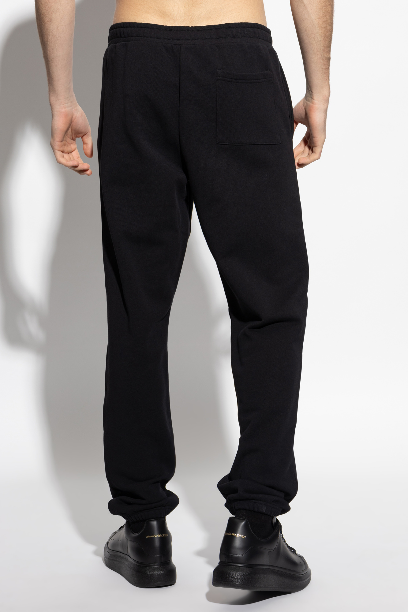 Moschino Elastic Waist Sweatpants In Black