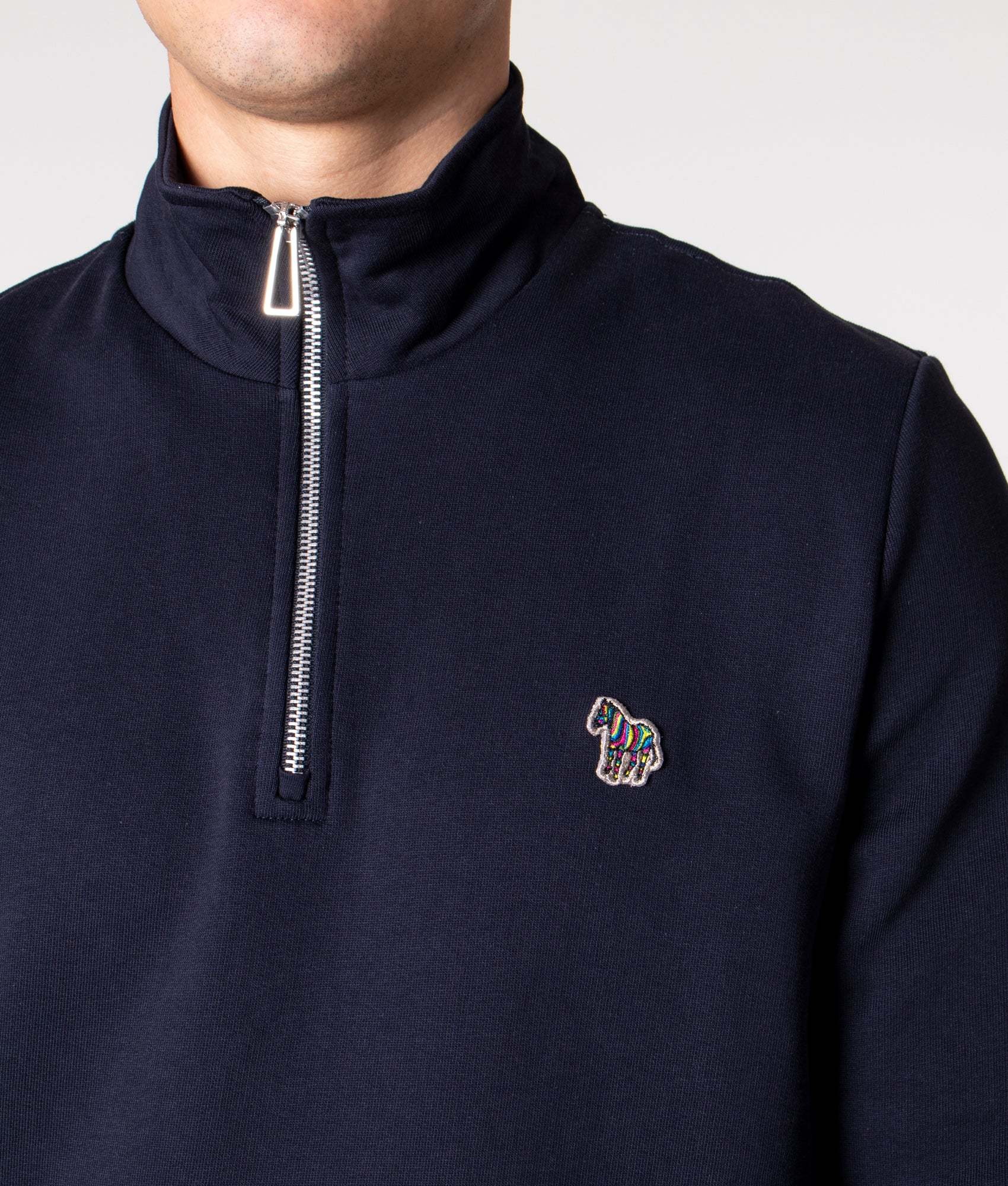 Paul Smith Logo-patch Funnel-neck Sweatshirt