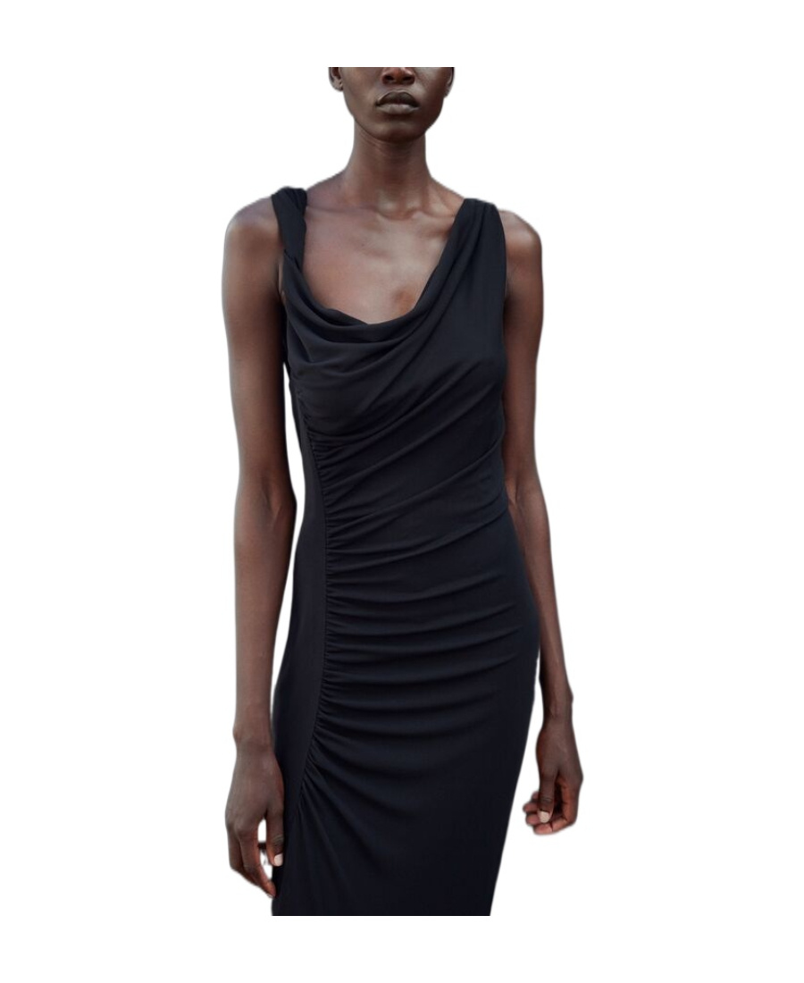 Saint Laurent Sleeveless Maxi Dress In Black