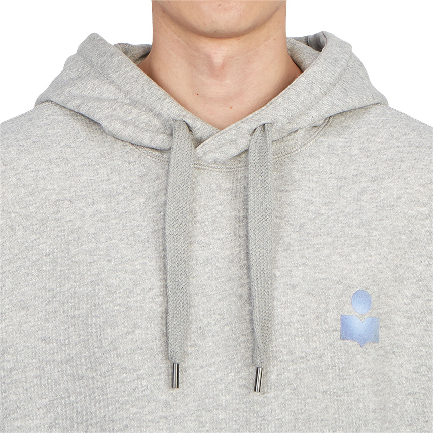 Isabel Marant Logo Hooded Sweater In White