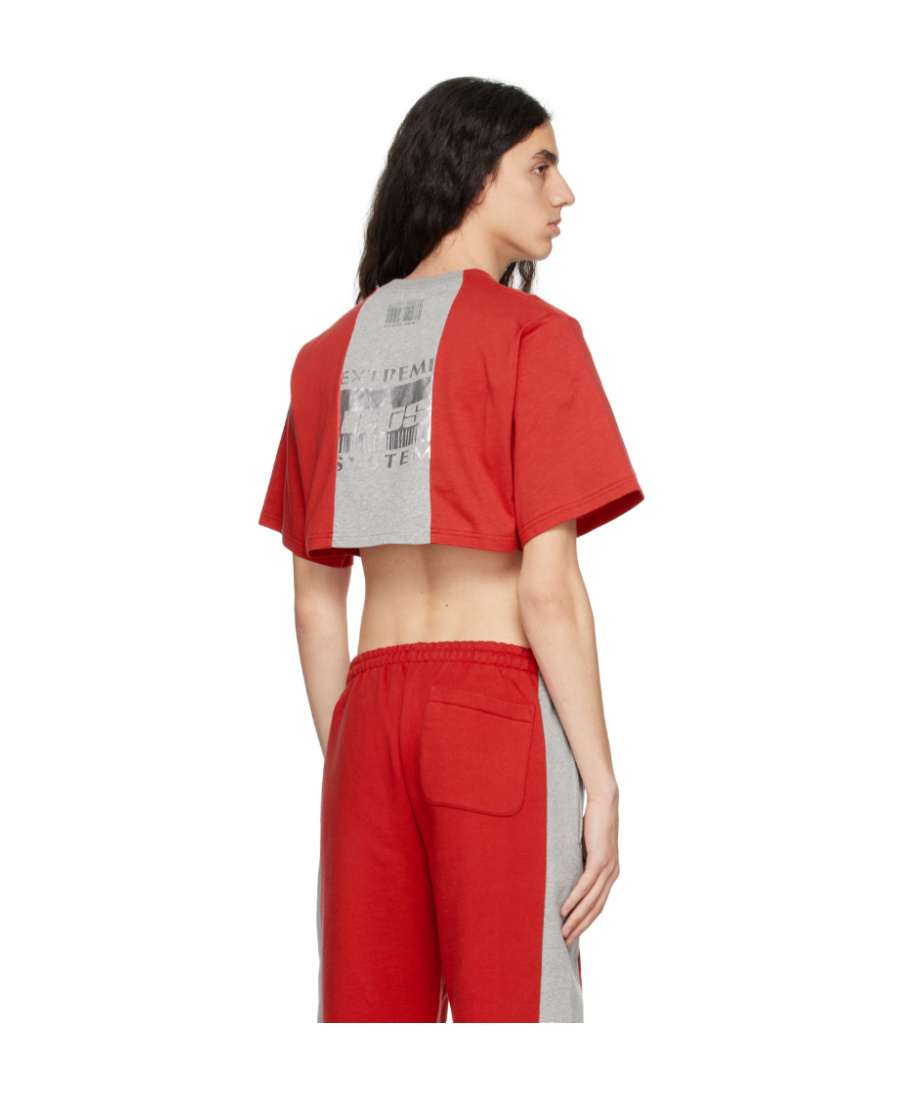 Vtmnts Logo Short T-shirt In Red