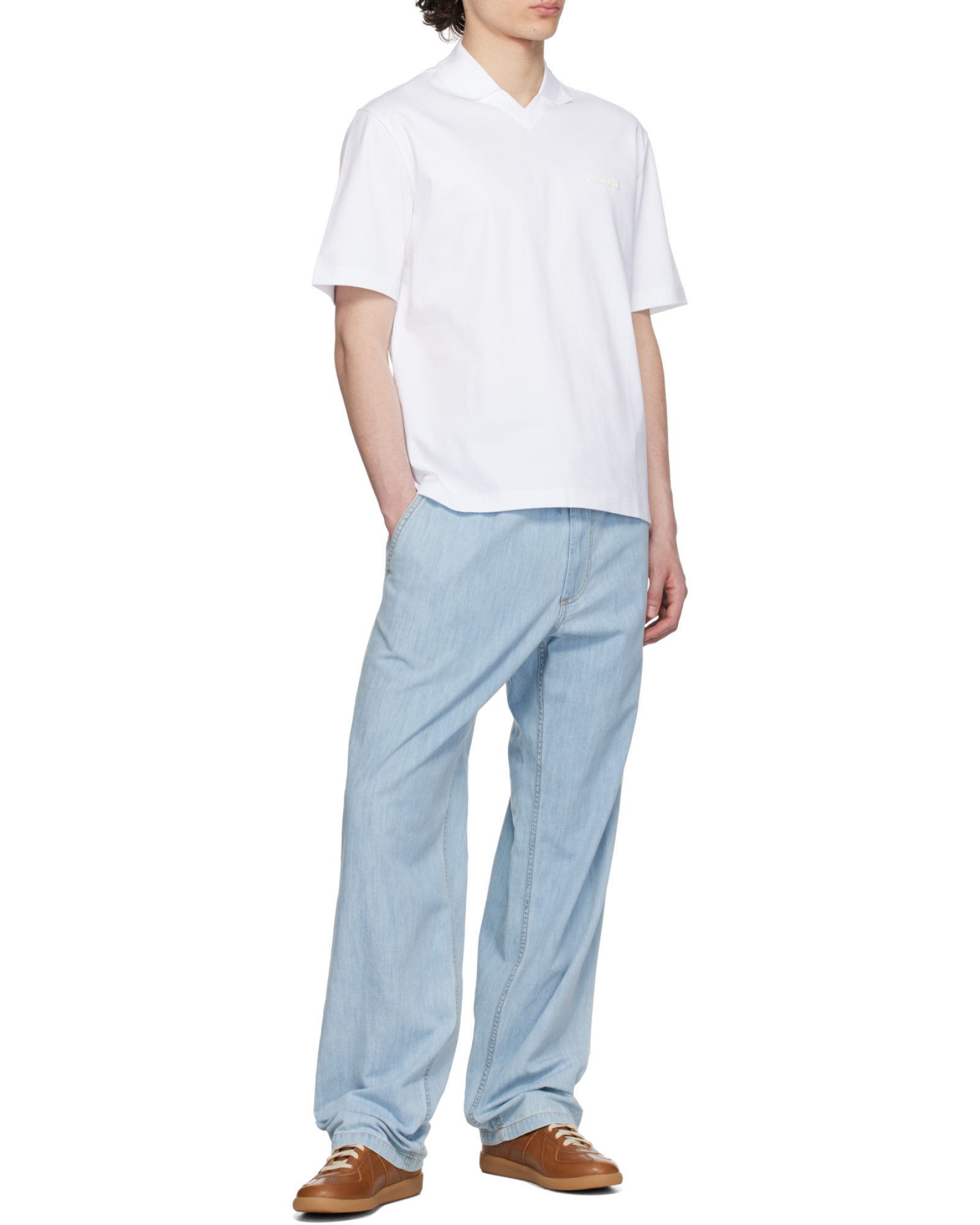 Mackage Short-sleeved Polo Shirt In White