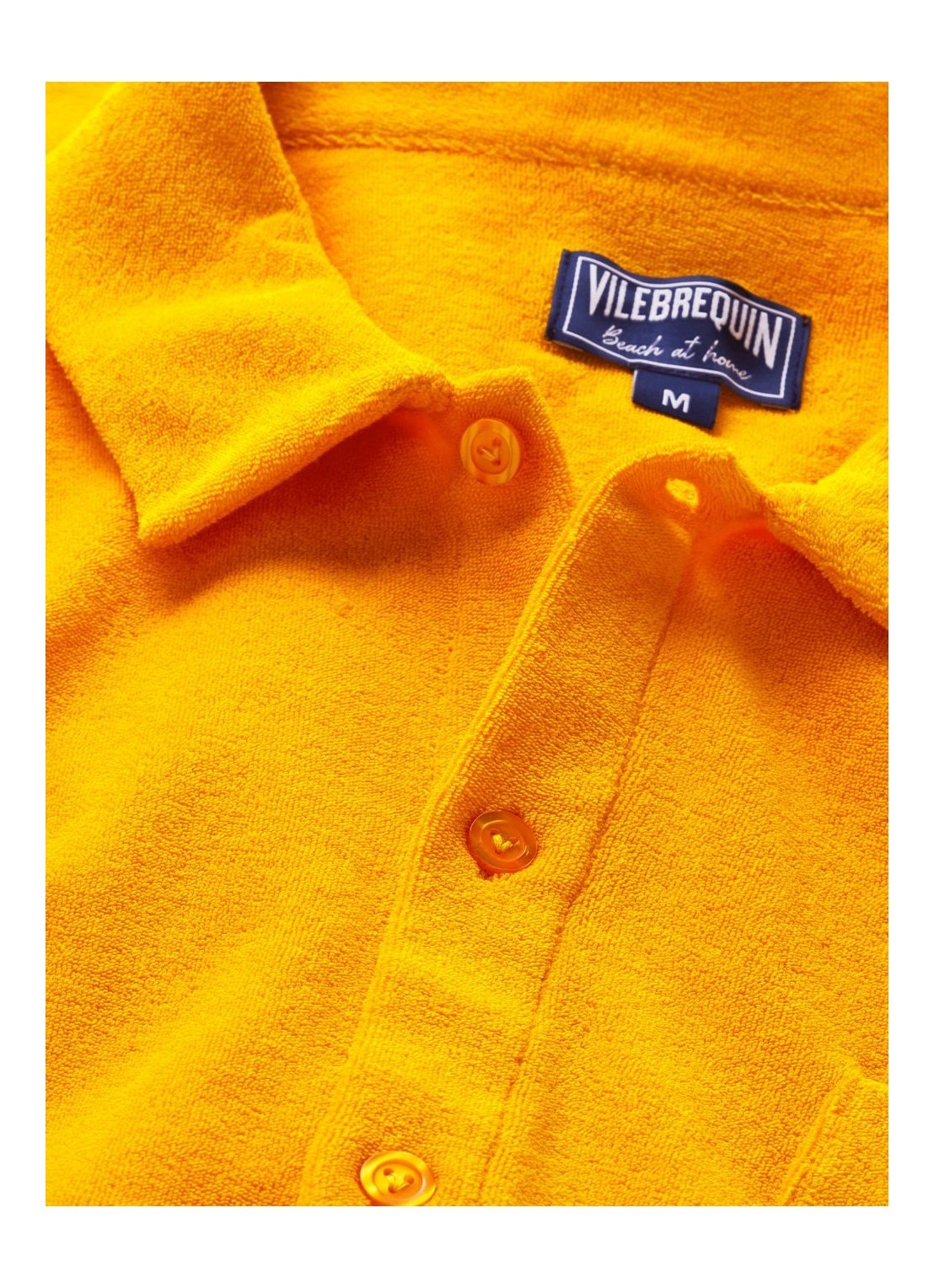 Shop Vilebrequin Terry Bowling Shirt In Orange
