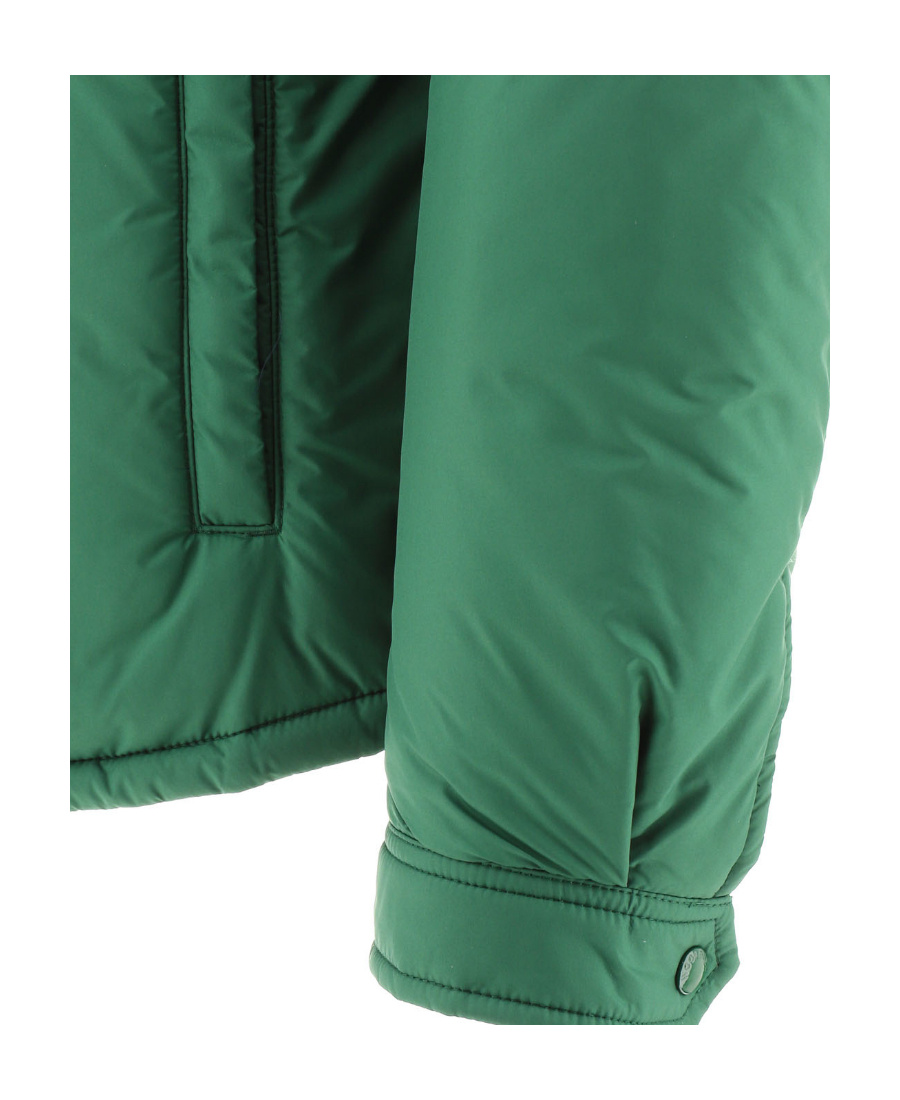 Woolrich Buttoned Padded Jacket In Green