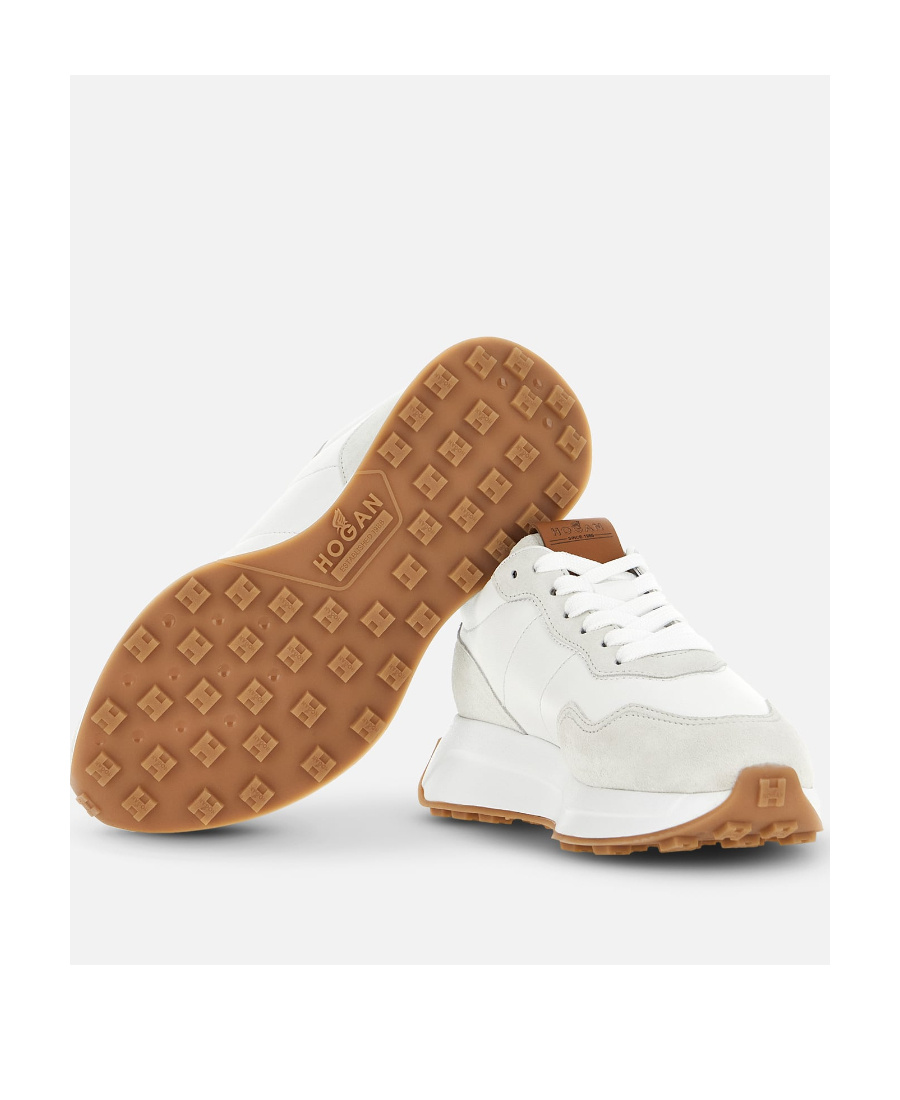 Hogan H641 Laced H Patch Sneakers In White