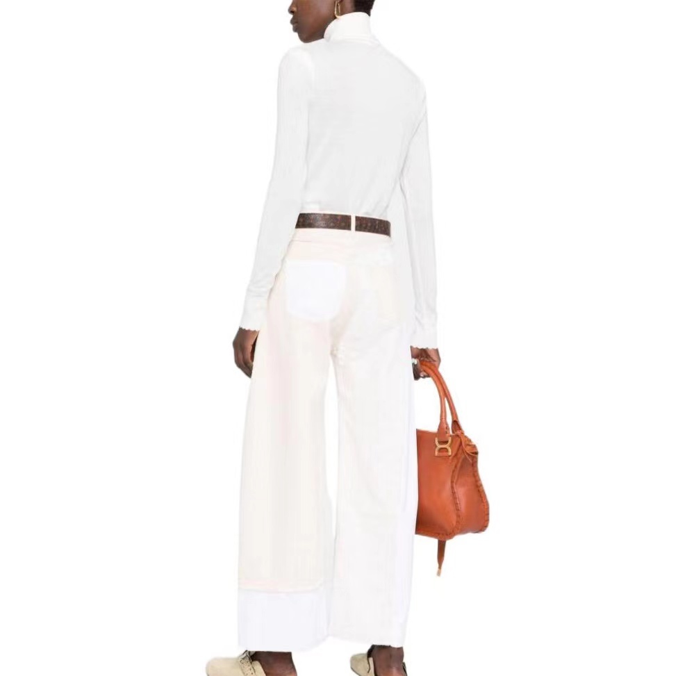 Chloé High-necked Sweater In White