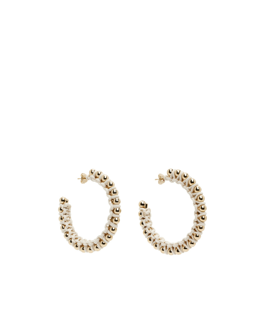 Isabel Marant Beige Bonni Earrings In Yellow