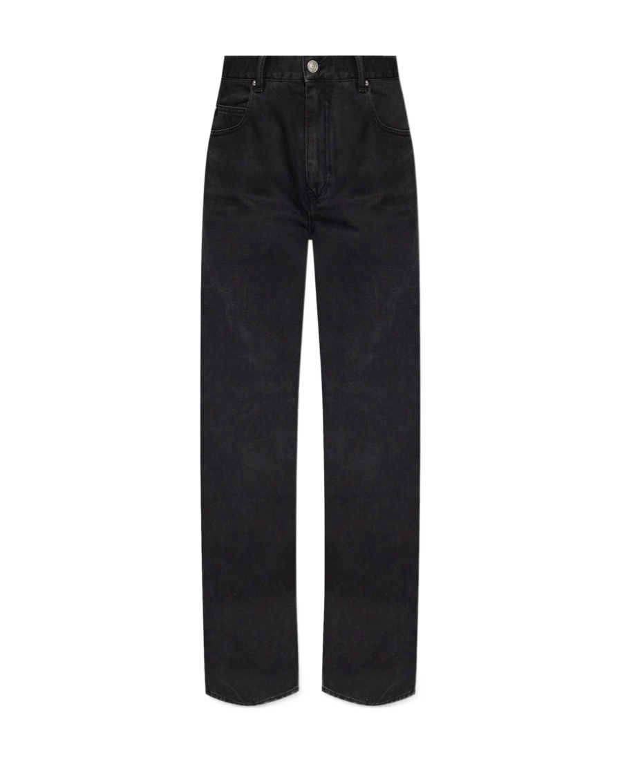 Isabel Marant Lemony Jeans In Black Cotton In Black