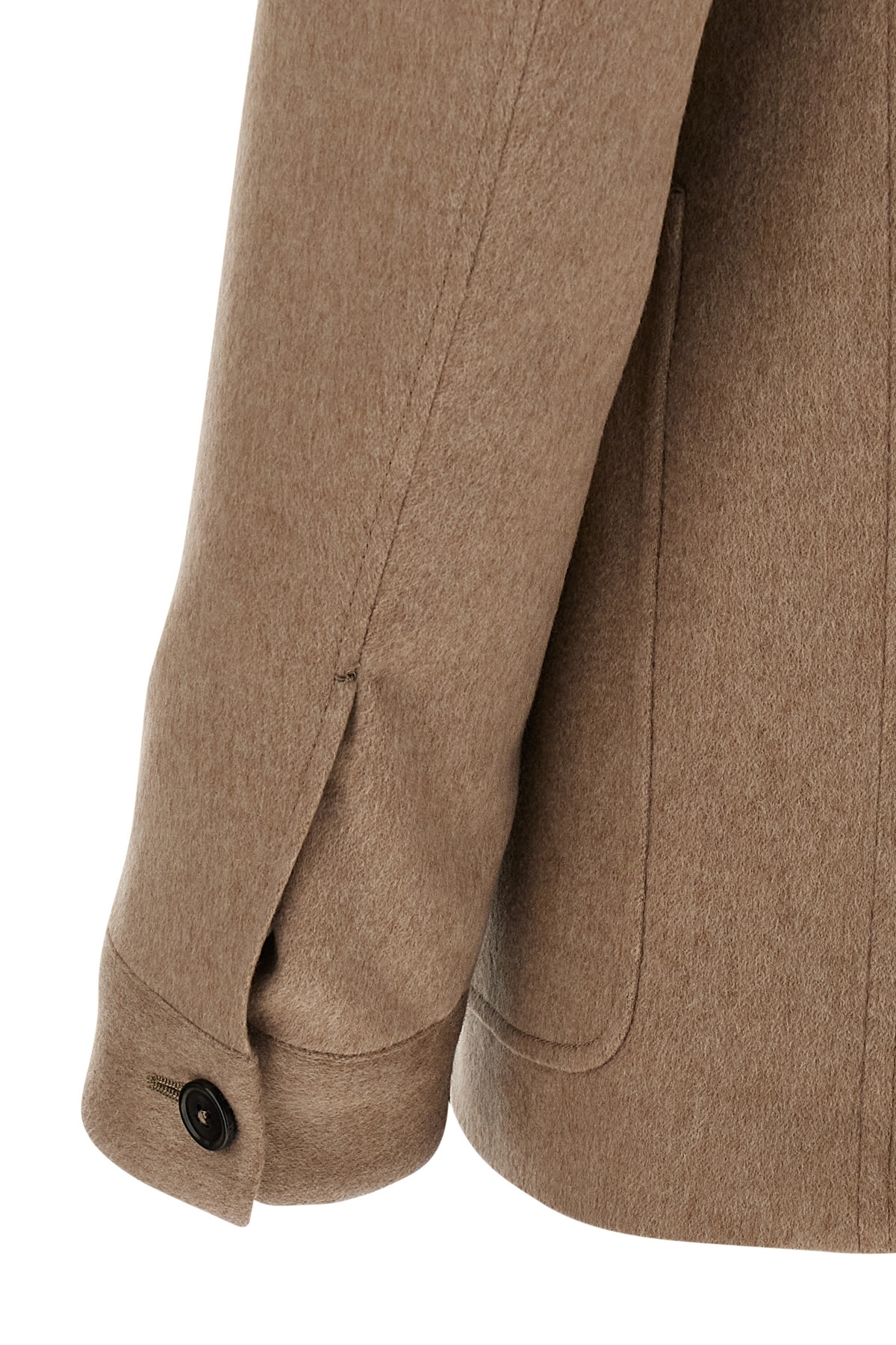 Zegna Il Conte Puffer Jackets Beige In Brown