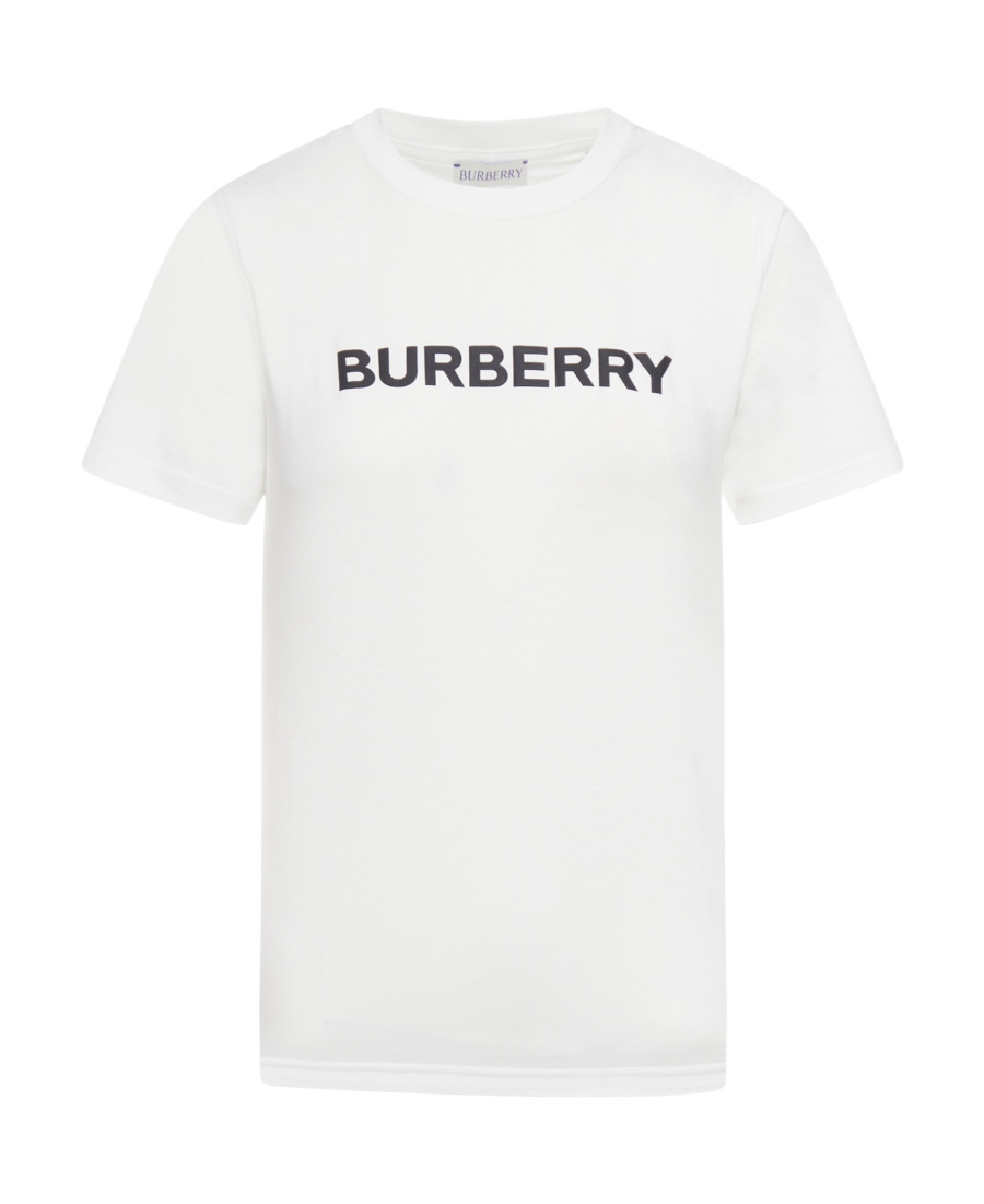 Burberry Logo-print Cotton T-shirt Clothing In White