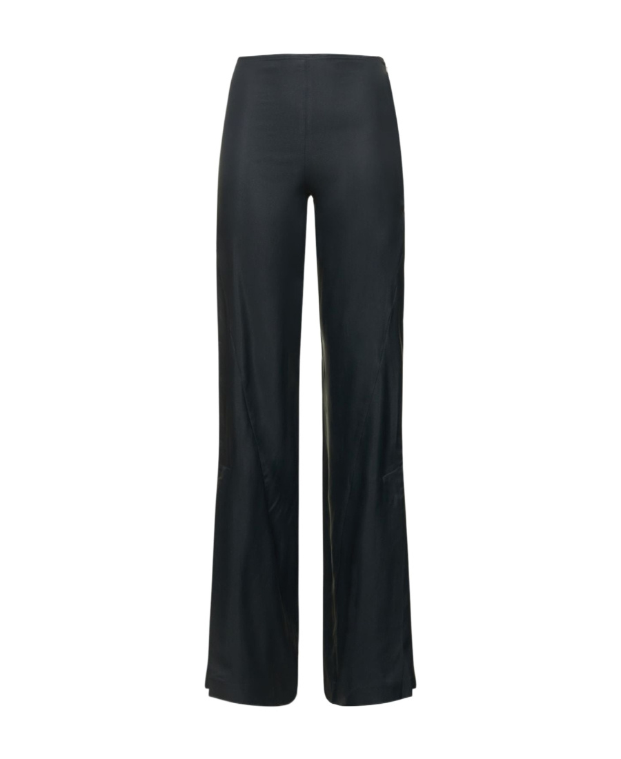 Jacquemus Le Pantalon Soffio Blend Wide-leg Casual Pants In Black