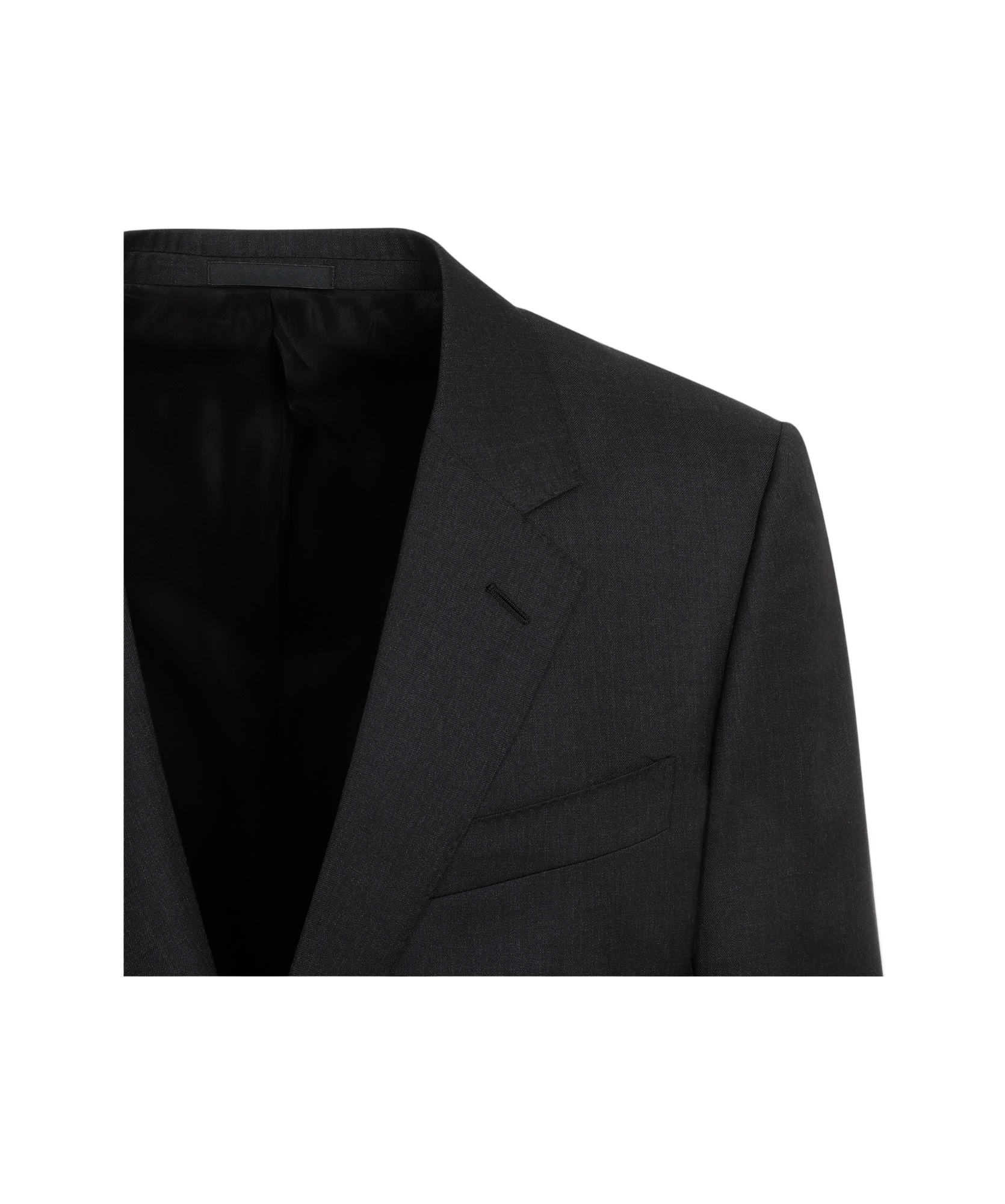 Lanvin Navy Blue Single Breasted Tailored Virgin Wool Jacket In Black