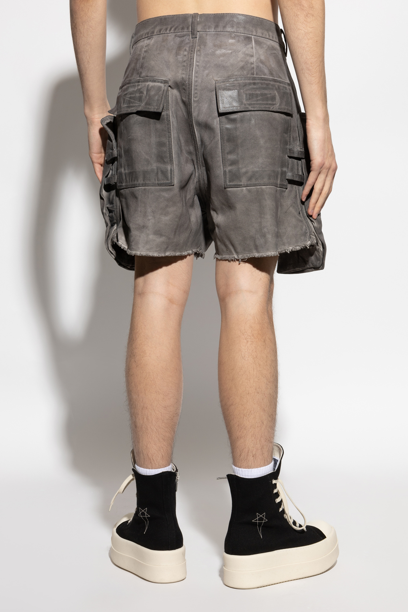 Rick Owens Drkshdw Belt-loop Shorts In Black