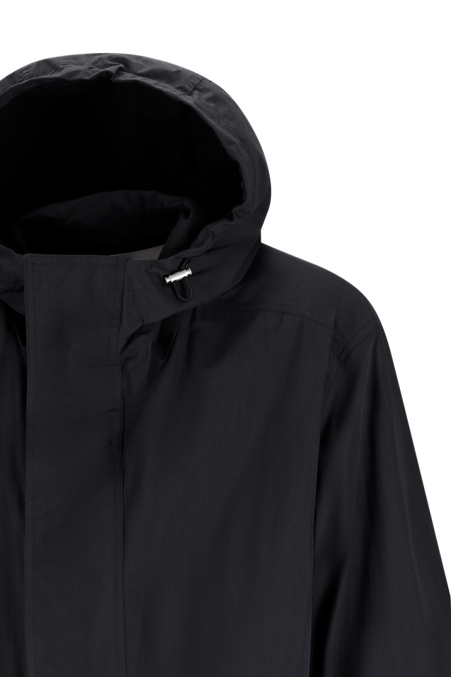 Jil Sander Hooded Casual Jacket In Black