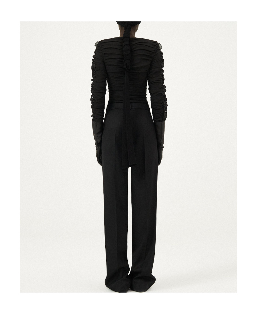 Magda Butrym Tops With Ruches In Black
