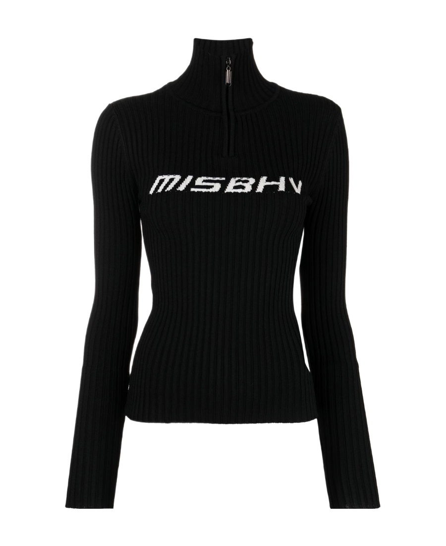 MISBHV INTARSIA-KNIT LOGO TOP