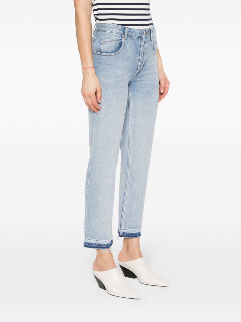 Isabel Marant Jemina Slim-fit Cropped Jeans In Blue