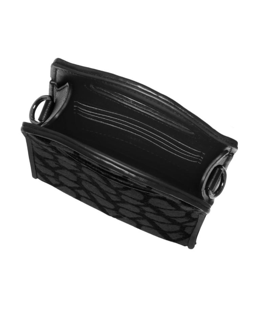 Valentino Logo Strap Satchel In Black