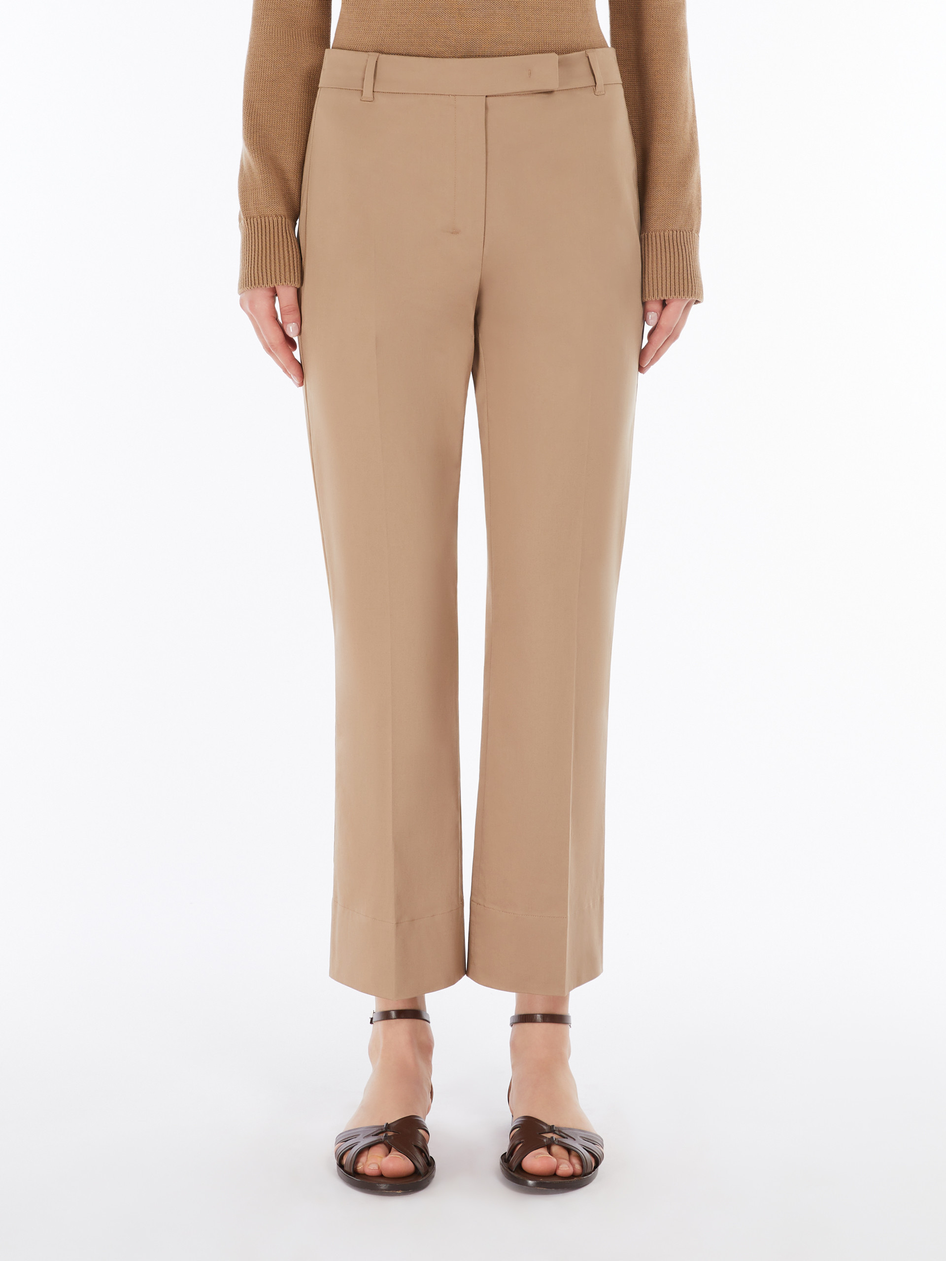Max Mara Felice Trousers Belt Loops In Colonial