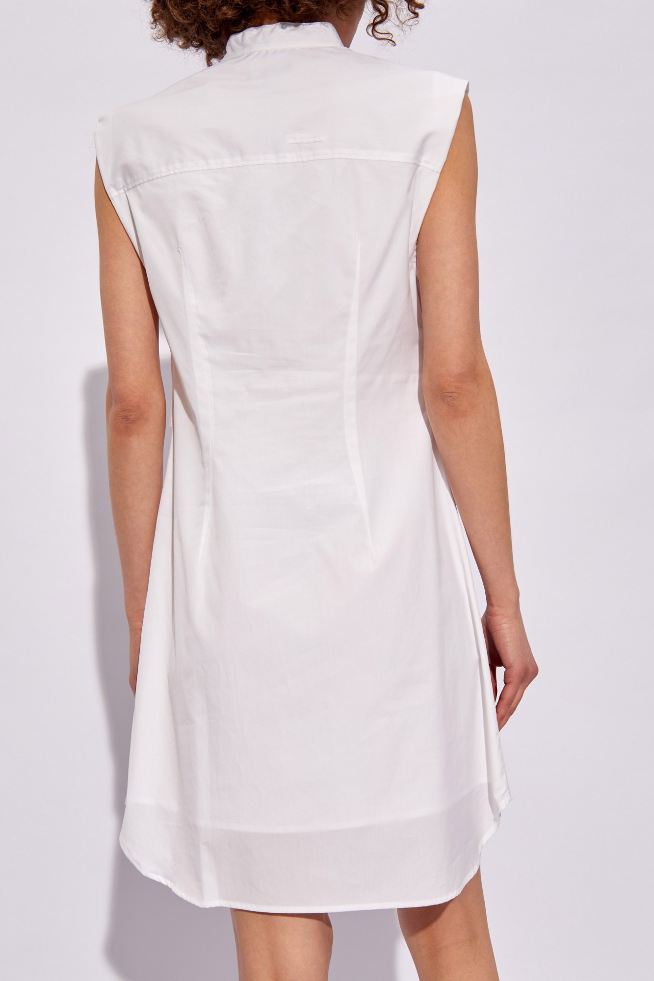 Rag & Bone Louisa Sleeveless Poplin Shirtdress In White