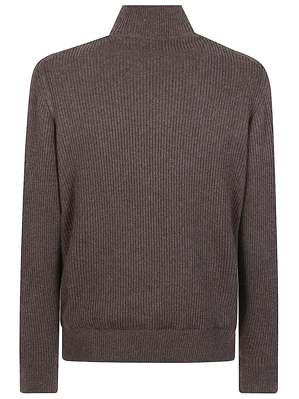 Brunello Cucinelli Bomber Jacket In Leather And Cashmere In Brown