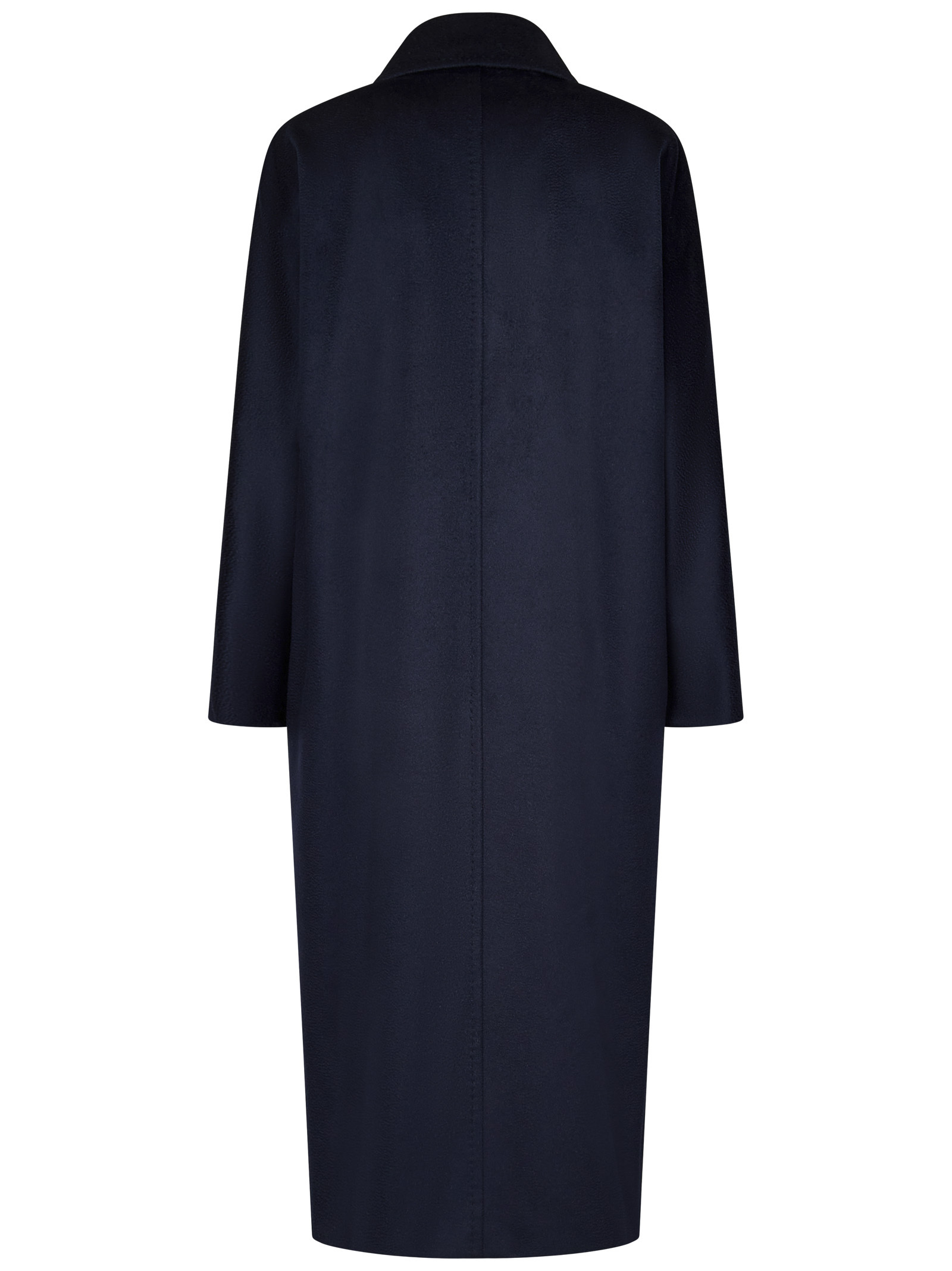 Max Mara Long-sleeved Coat In Black