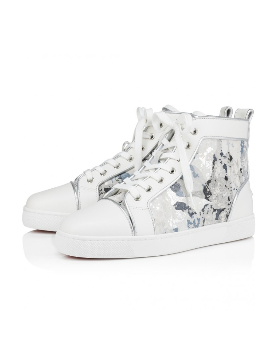 Christian Louboutin Louis High-top Sneakers In White
