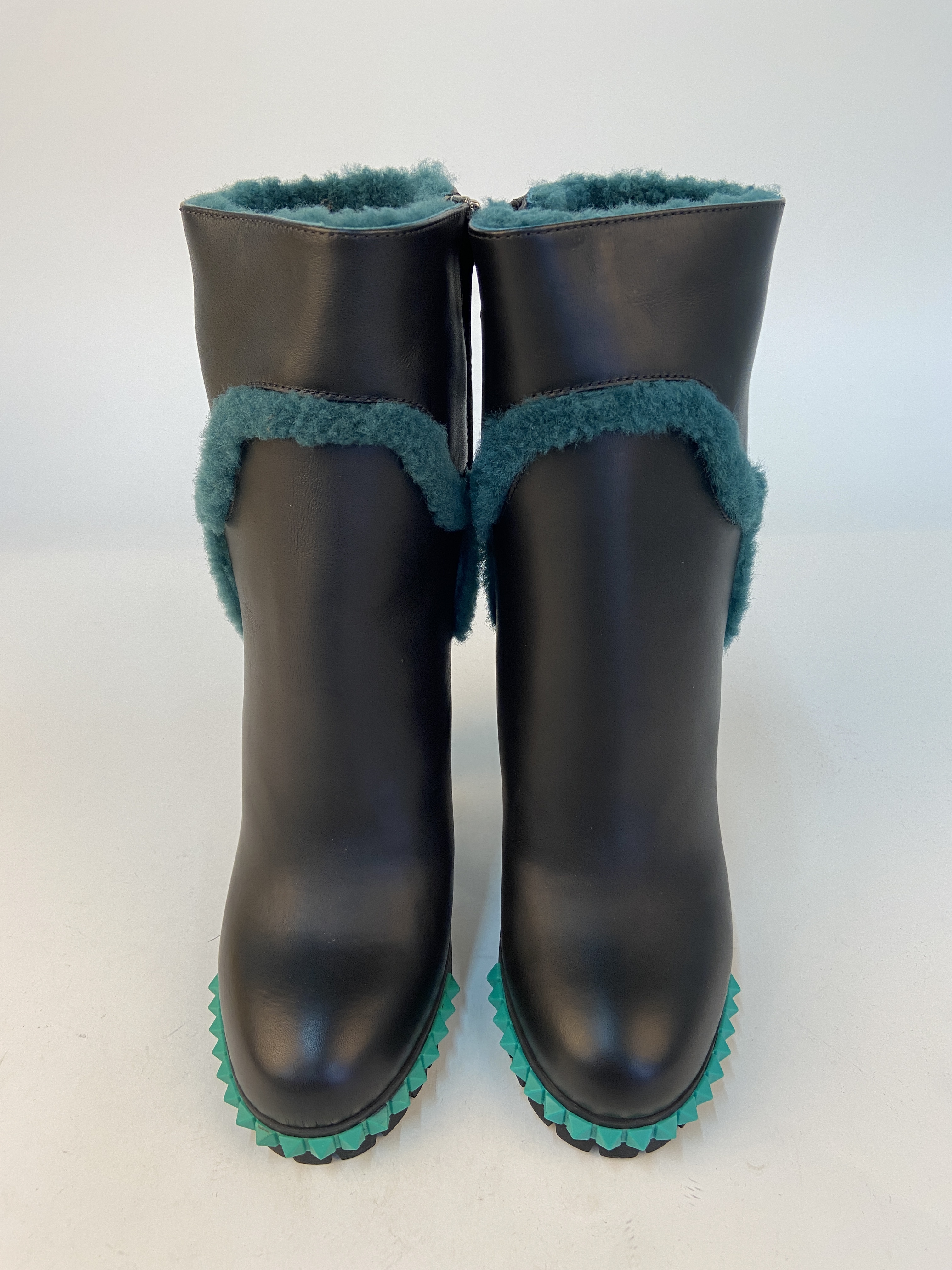 Fendi High-heeled Boots In Black