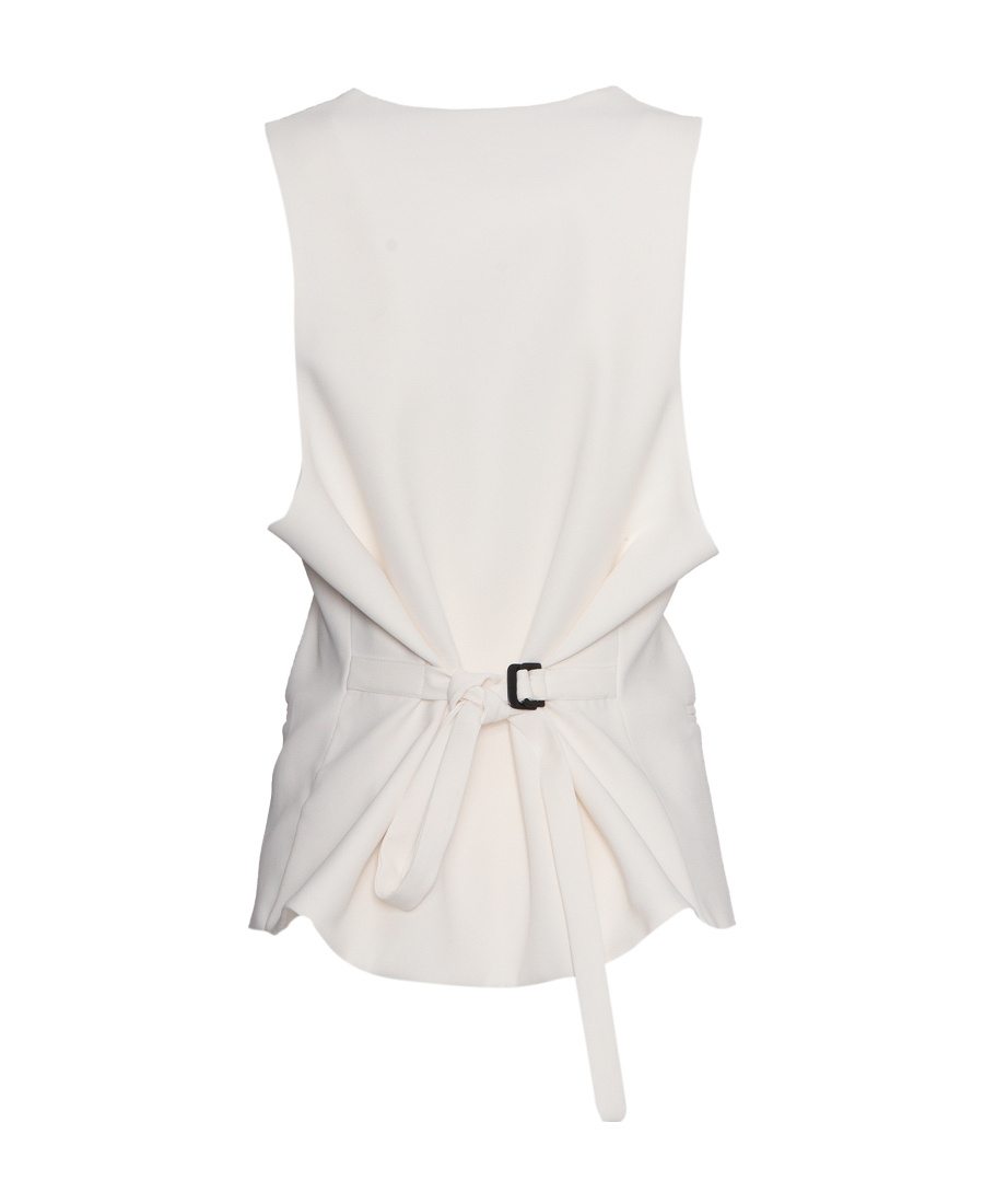 P.a.r.o.s.h Rear Belted Vest In White