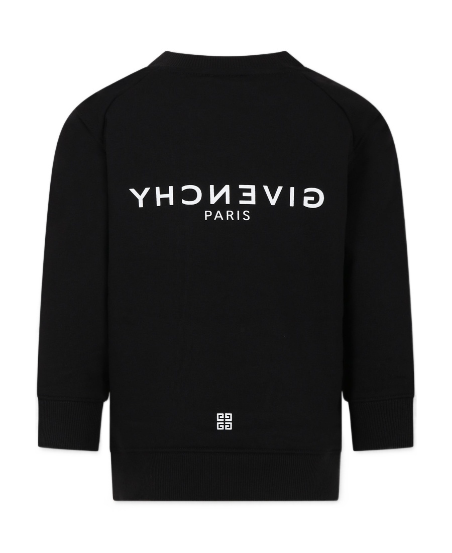 Givenchy Logo-print Cotton Sweatshirt In Black