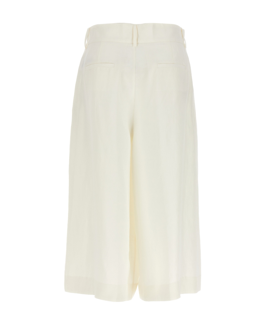 P.a.r.o.s.h Pleated Below-knee Shorts In White