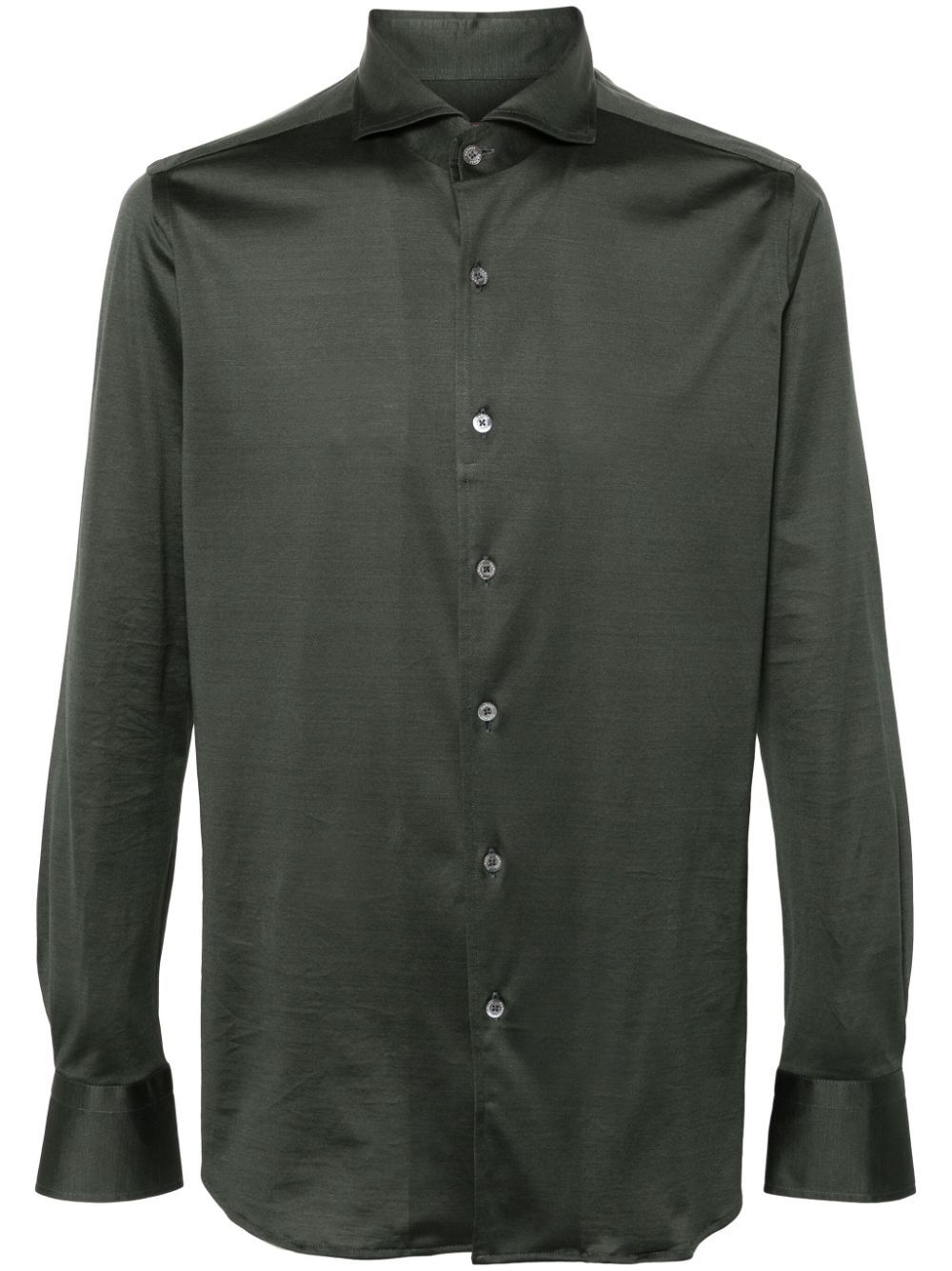 Canali Long-sleeved Shirt In Black