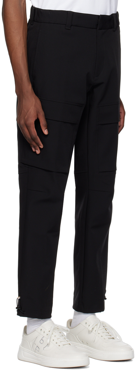 Hugo Boss Logo Tooling Casual Pants In Black