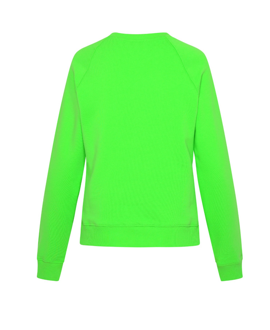 Msgm Logo-print Detail Sweatshirt In Green