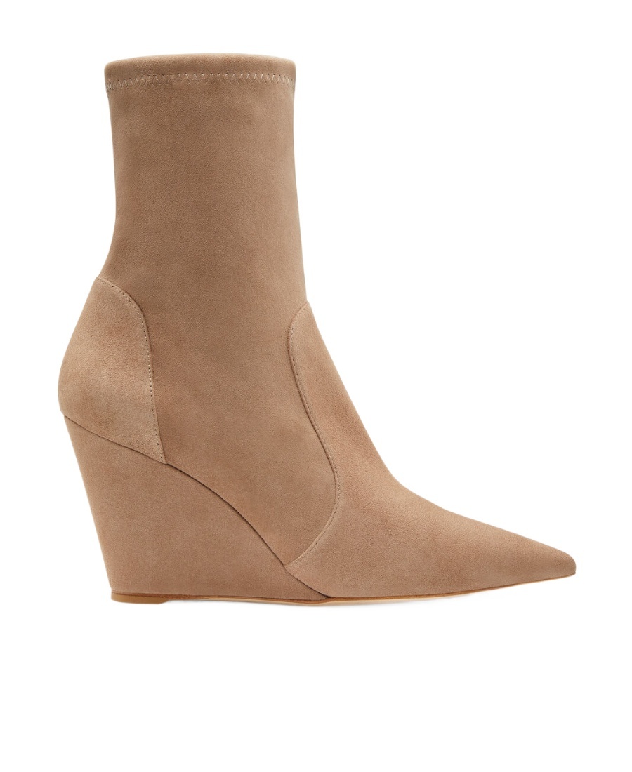 Stuart Weitzman 160mm Concealed-wedge Ankle Boots In Brown