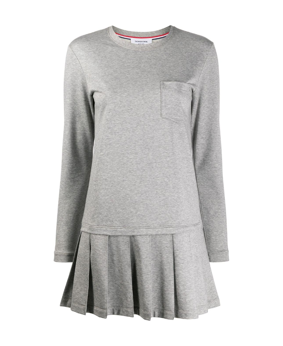 Thom Browne Short Dresses In Gray